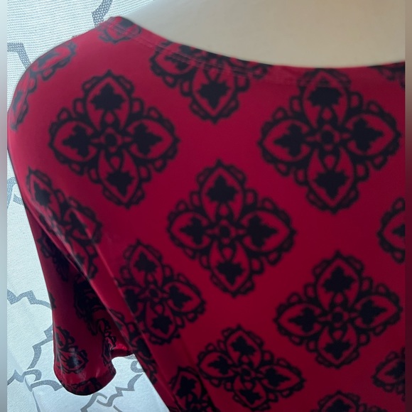 Maurices Red Dressy Blouse - Picture 3 of 4